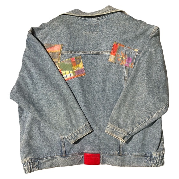 Vintage Hollywood Jeans Patchwork Denim Jacket - Picture 2 of 9